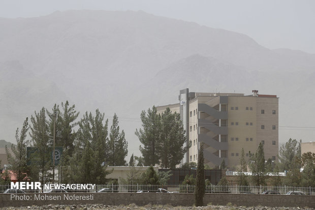 Dust particles storm South Khorasan Province