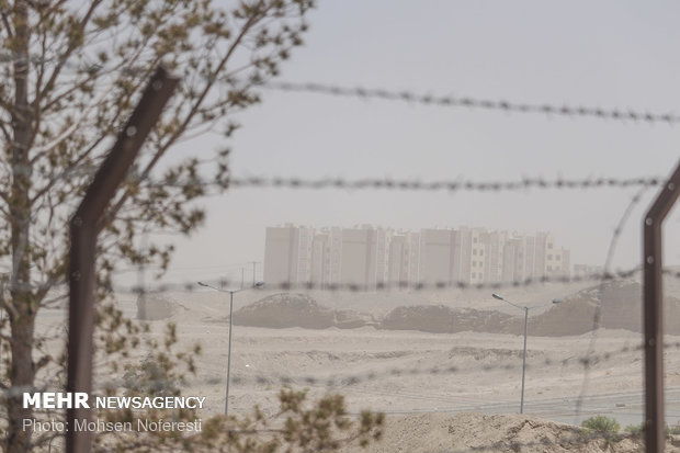 Dust particles storm South Khorasan Province