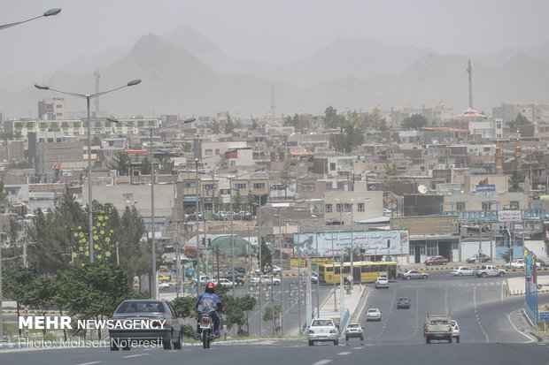 Dust particles storm South Khorasan Province