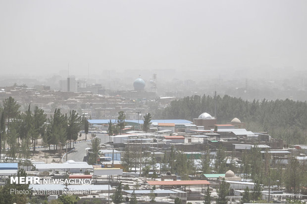 Dust particles storm South Khorasan Province