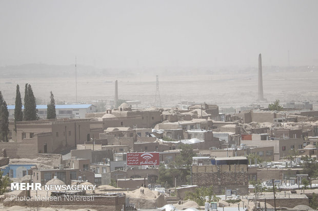 Dust particles storm South Khorasan Province