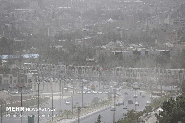 Dust particles storm South Khorasan Province