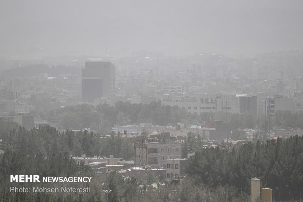 Dust particles storm South Khorasan Province