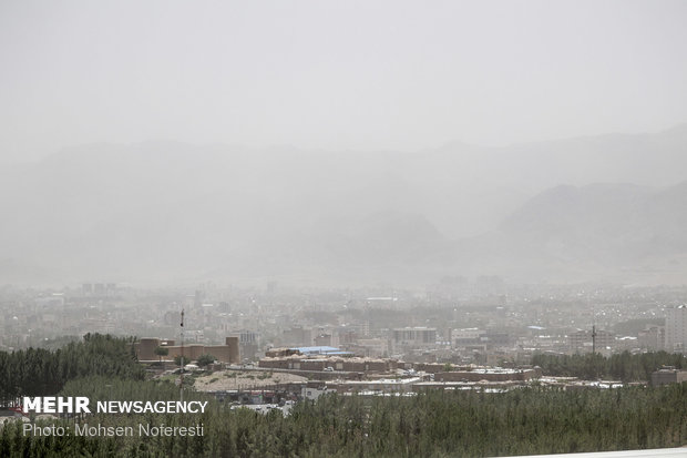 Dust particles storm South Khorasan Province