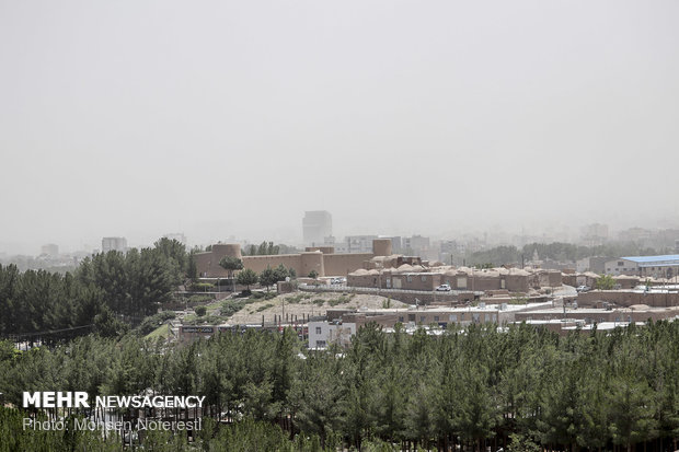 Dust particles storm South Khorasan Province