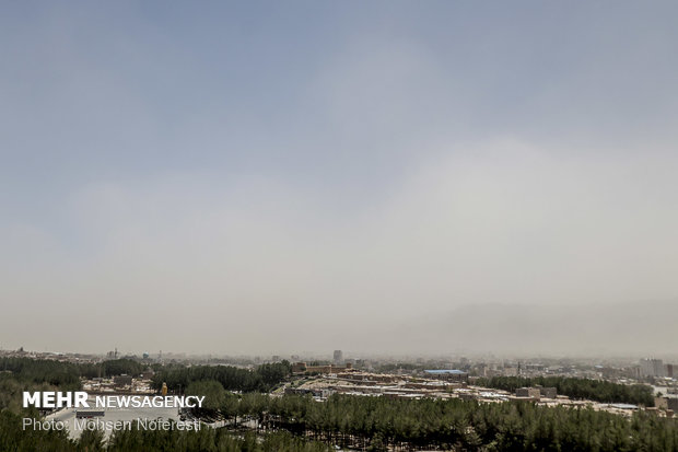 Dust particles storm South Khorasan Province