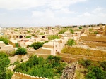 View over Meybod, an oasis city in Iran’s Yazd Province