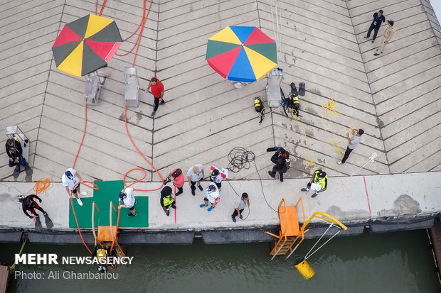 Last day of intl. depth competition in Nowshahr