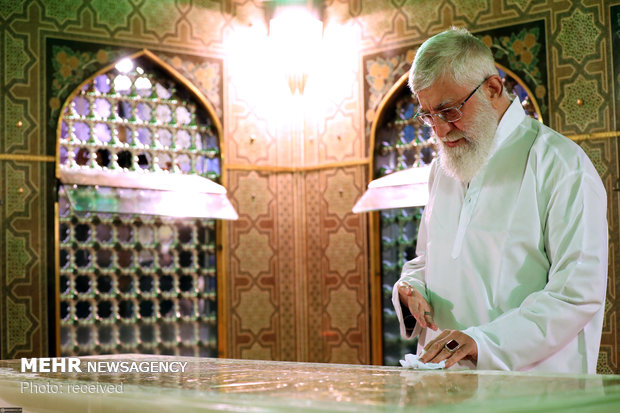 Dust Clearing ceremony at Imam Reza Shrine