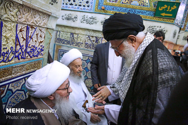 Dust Clearing ceremony at Imam Reza Shrine