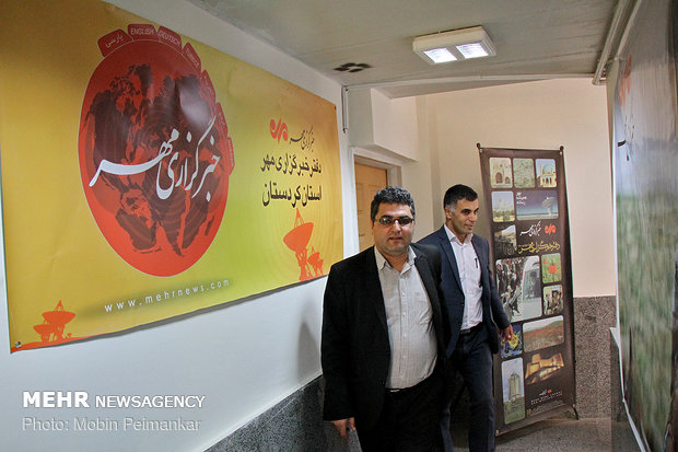 بازدید مدیران استانی از دفتر خبرگزاری مهر کردستان
