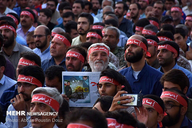 نخستین مراسم سالگرد شهادت شهید محسن حججی در نجف آباد اصفهان برگزار شد.