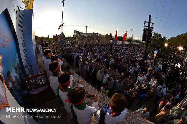 نخستین مراسم سالگرد شهادت شهید محسن حججی در نجف آباد اصفهان برگزار شد.