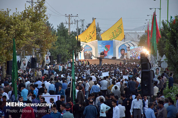 نخستین مراسم سالگرد شهادت شهید محسن حججی در نجف آباد اصفهان برگزار شد.