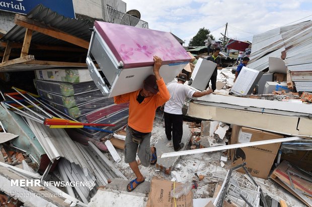 خسارات زلزله در اندونزی