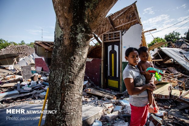 خسارات زلزله در اندونزی