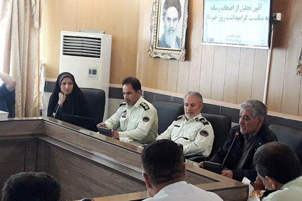 خبرنگاران فعال حوزه نیروی انتظامی در اردبیل تجلیل شدند