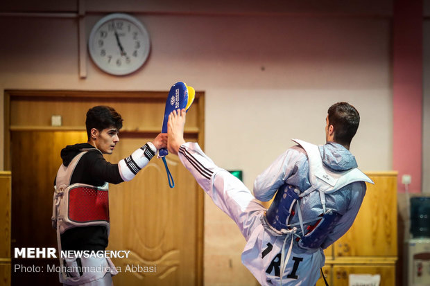 Iran Natl. Taekwondo team train before heading to 2018 Asian Games