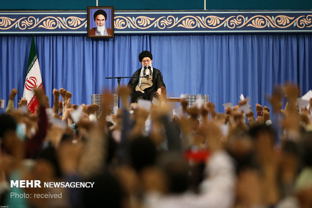 Ayat. Khamenei meets with different groups of people