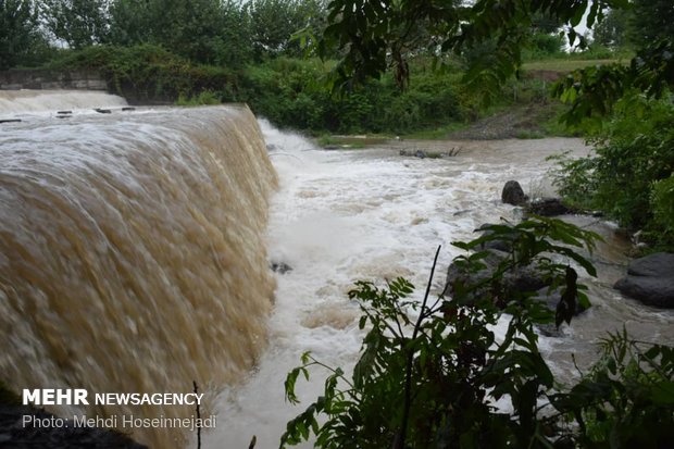 طغیان رودخانه های بخش لوندویل شهرستان مرزی آستارا