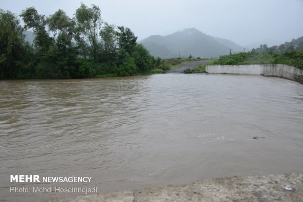 طغیان رودخانه های بخش لوندویل شهرستان مرزی آستارا