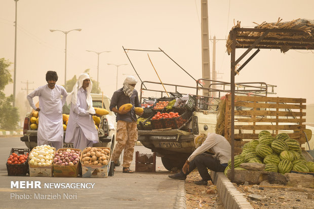 طوفان شن در زابل