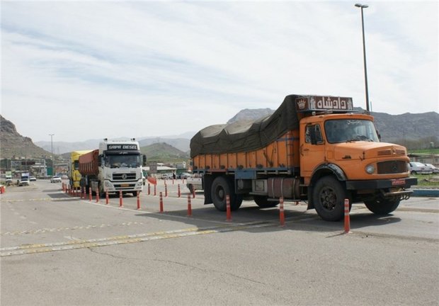جابجایی بیش از ۳ میلیون تن کالا درمحورهای استان کرمانشاه