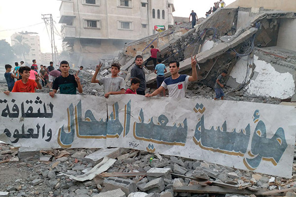 جنگنده‌های صهیونیستی محل جشنواره «عمار» در غزه را تخریب کردند