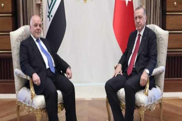 ترک صدر اردوغان اور عراقی وزیر اعظم حیدر العبادی کی ملاقات