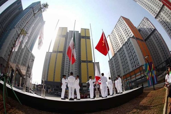 Iran’s national flag hoisted in 2018 Asian Games Village