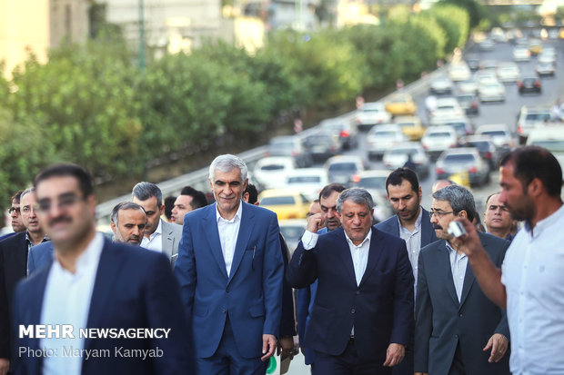 Tehran Mayor visits urban projects