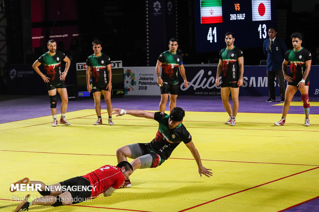 Iran vs Japan in men’s Kabaddi of 2018 Asian Games