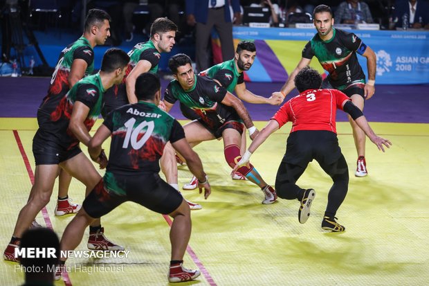 Iran vs Japan in men’s Kabaddi of 2018 Asian Games