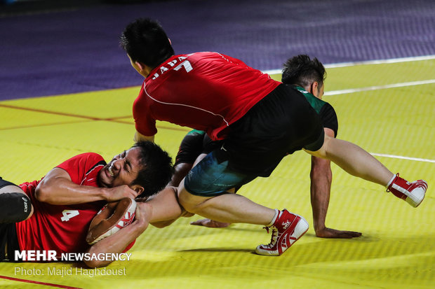 Iran vs Japan in men’s Kabaddi of 2018 Asian Games