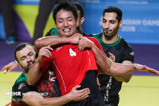 Iran vs Japan in men’s Kabaddi of 2018 Asian Games