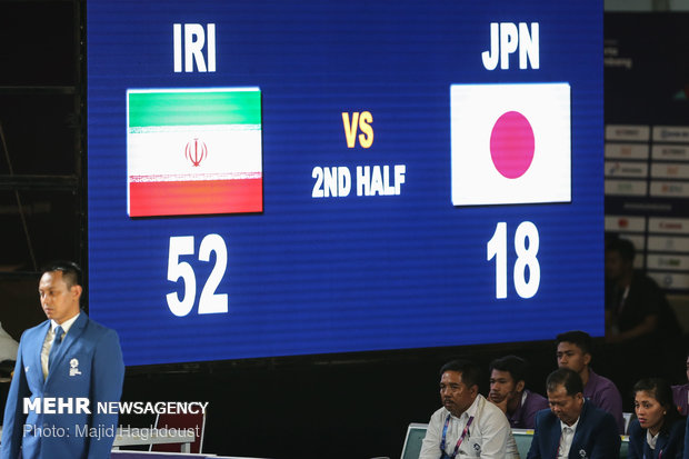 دیدار تیم ملی کبدی مردان ایران در مقابل ژاپن