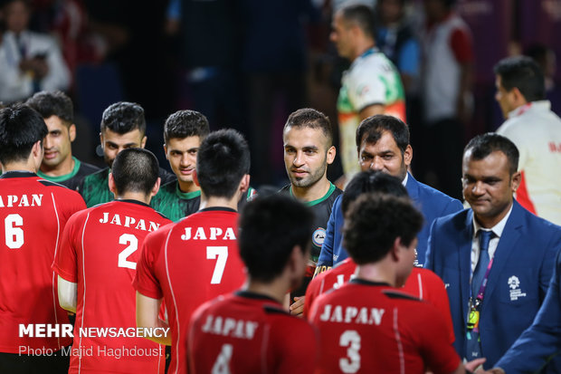 Iran vs Japan in men’s Kabaddi of 2018 Asian Games