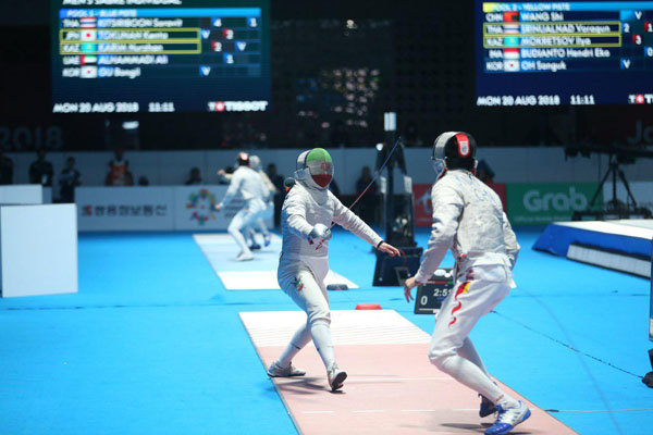 Iranian fencer receives bronze in 2018 Asian Games