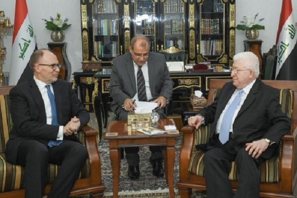 دیدار سفیر آمریکا در بغداد با رئیس جمهوری عراق