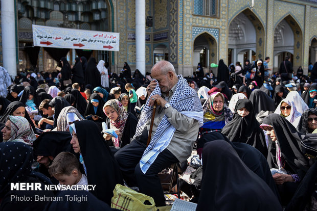 مراسم دعای عرفه در حرم حضرت عبدالعظیم الحسنی (ع)