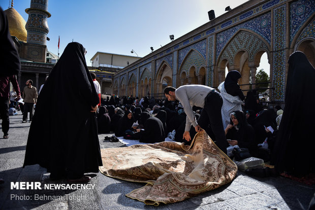 مراسم دعای عرفه در حرم حضرت عبدالعظیم الحسنی (ع)