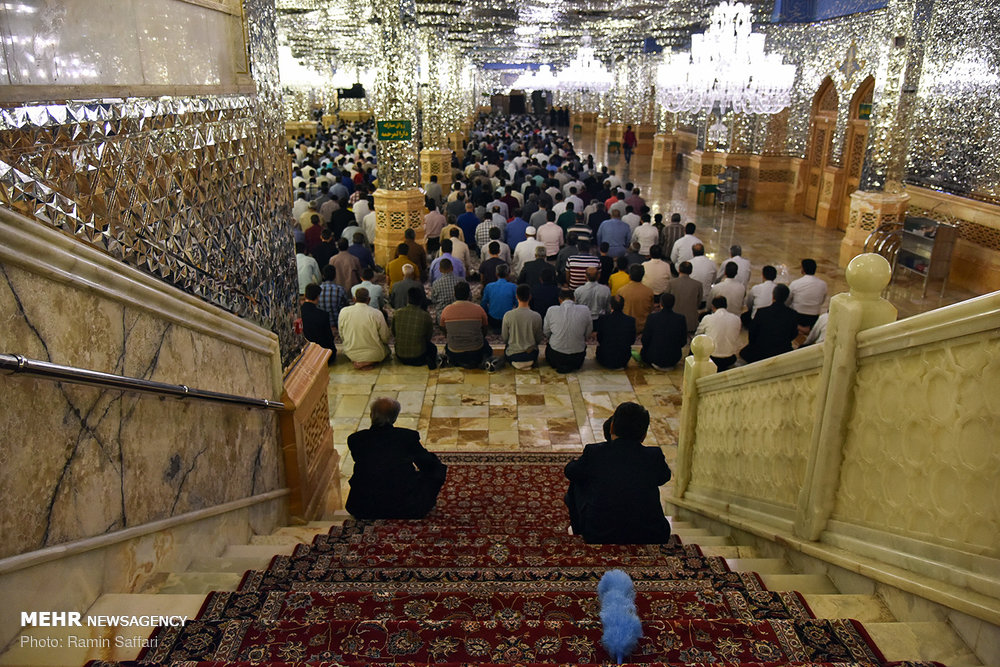 Eid al-Adha prayers at Imam Reza shrine