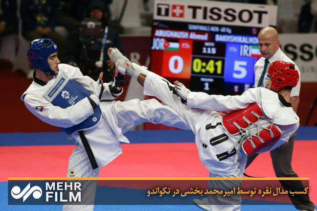 کسب مدال نقره توسط امیرمحمد بخشی ‌در تکواندو