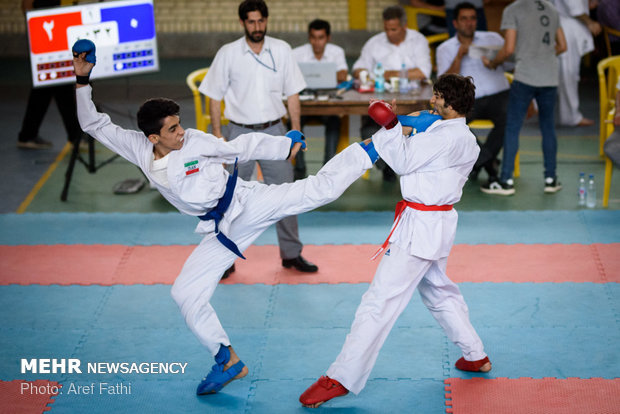 منافسات البطولة الوطنية للكاراتيه في ايران 