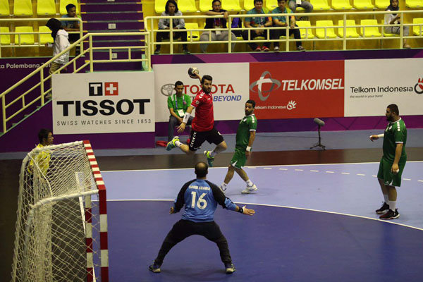 تیم ملی هندبال ایران برابر الاهلی قطر به پیروزی رسید