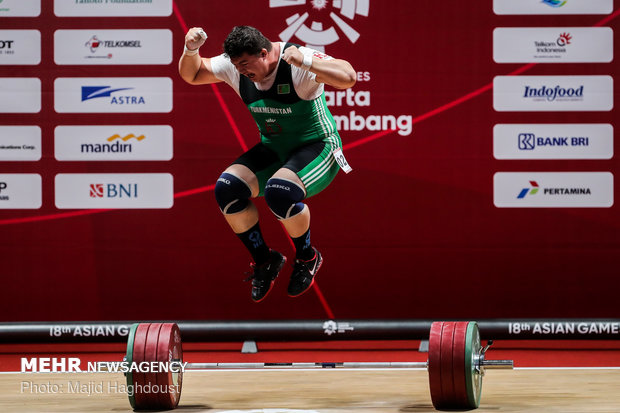 مسابقات آسیایی اندونزی - وزنه برداری سنگین وزن