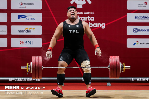 مسابقات آسیایی اندونزی - وزنه برداری سنگین وزن