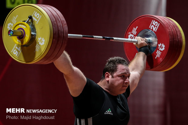 مسابقات آسیایی اندونزی - وزنه برداری سنگین وزن