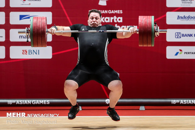 مسابقات آسیایی اندونزی - وزنه برداری سنگین وزن