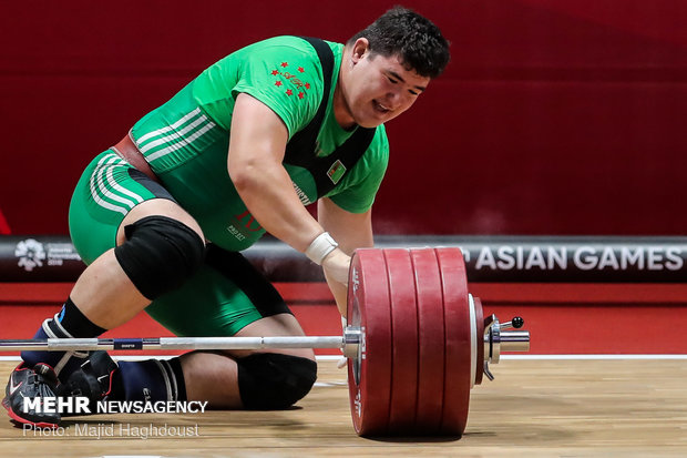 مسابقات آسیایی اندونزی - وزنه برداری سنگین وزن